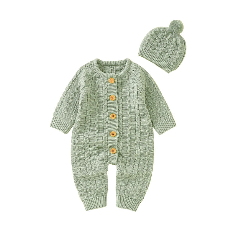Baby Kids Long Sleeves Soft Winter Bodysuits childrensterritory