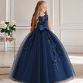 Elegant Bridesmaid Long Princess Gown For Kids Girls childrensterritory