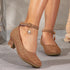 Elegant Ankle-strap Girls High Heels for Wedding Party childrensterritory