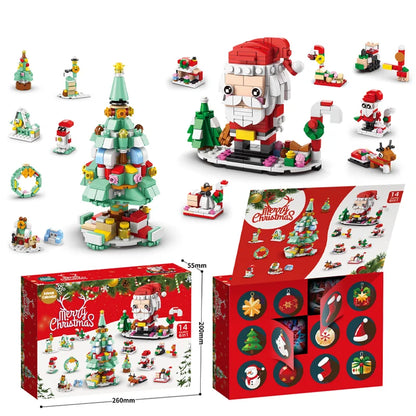 Christmas Advent Calendar Building Blocks Set for Kids childrensterritory