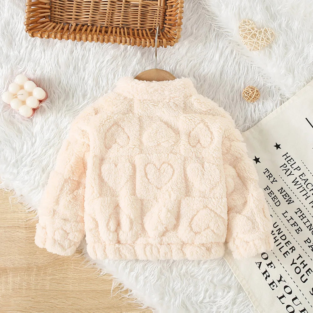 Baby Girls Cute Warm Fur Coat Winter Outerwear childrensterritory