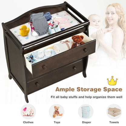 Baby/Infant  3 Drawer Diaper Changing Table w/ Safety Belt