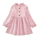 Kids Girls Long Sleeve Floral Party Dresses childrensterritory