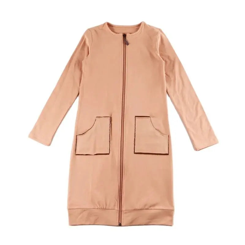 Casual Family Matching Zipper T-shirts