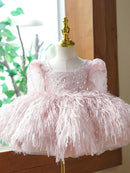 Vintage Design Glittery Pageant Tutu Dresses for Little Girls