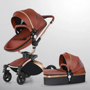 3 in 1 Baby High Land-scape Stroller with Bassinet & Folding Carriage