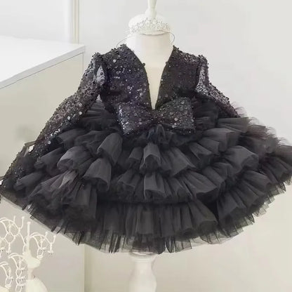 Shining V-Neck Baby/Kids Girls Communion Dresses