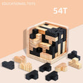 3D Luban Interlocking Cube Puzzle Wooden Toy Gift childrensterritory