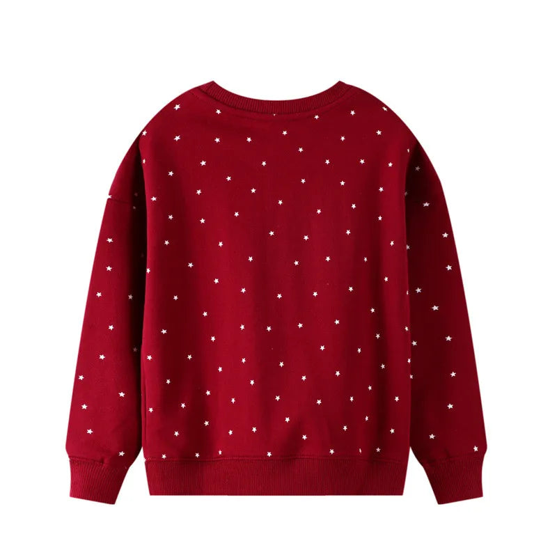 Kids' Long-Sleeved Animal Print Winter Sweatshirts childrensterritory