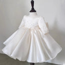 Baby Girls Elegant Tulle Pearls Design Baptism, Wedding Dresses childrensterritory