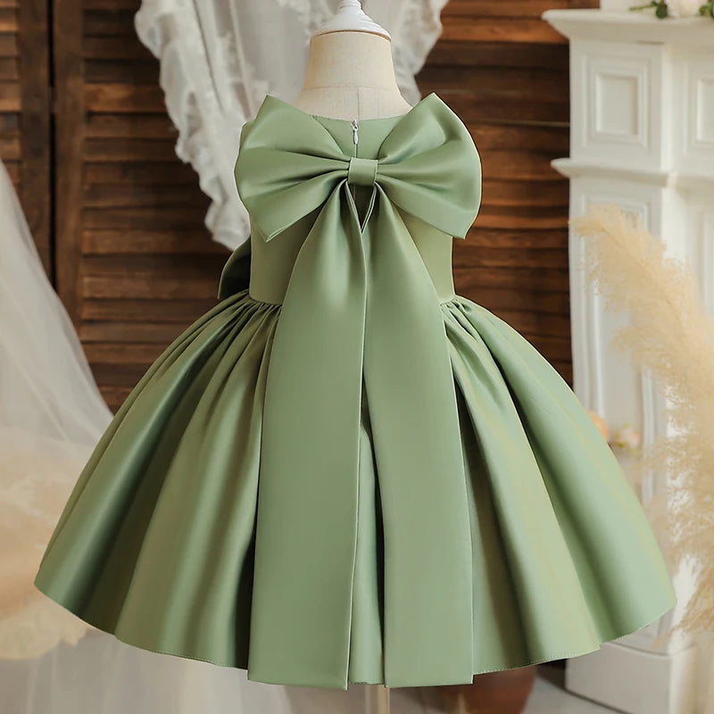 Toddler Girl Elegant Sleeveless First Communion Dress childrensterritory