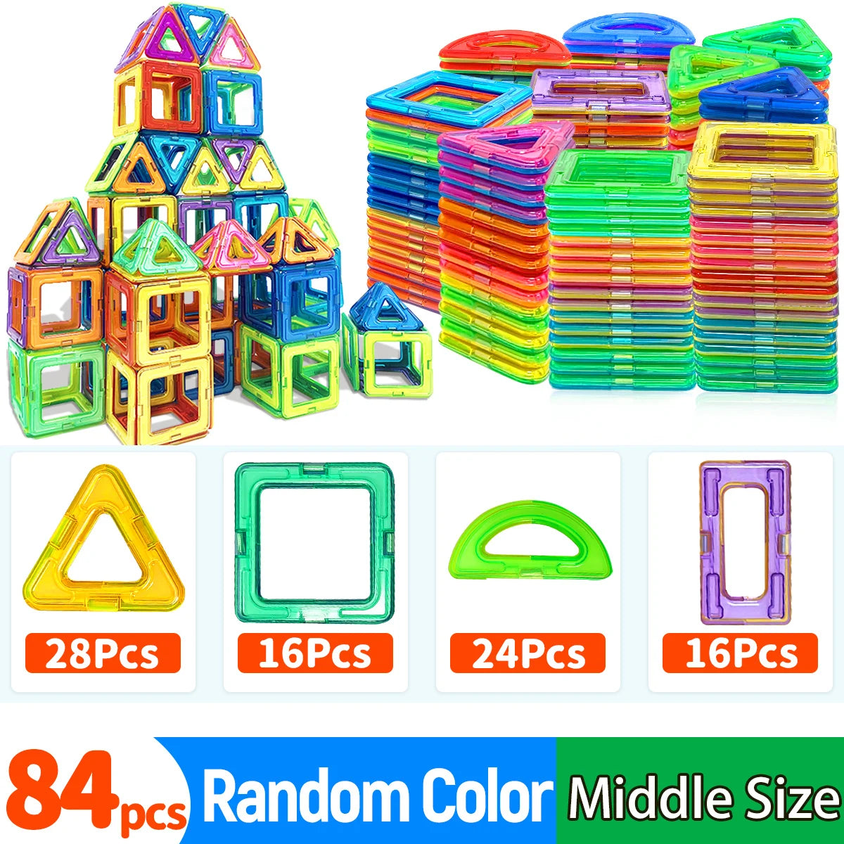 Durable DIY Magnetic Building Block Toys for Kids