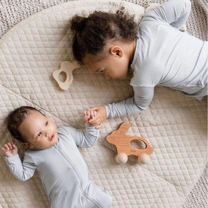Solid Pattern Bamboo Fiber Pajamas Sets For Baby/Kids childrensterritory
