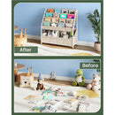 4-Tier Large Kids' Bookshelf And Toy Storage Organizer childrensterritory