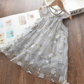 Sweet Flower Embroidery Girl Princess Dress childrensterritory