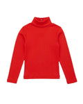 Retro Style Girls' Sweet Mid-Neck Tops for Autumn childrensterritory