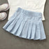 Kids Girls Korean Style Bow Design Denim Shorts and Skirts childrensterritory