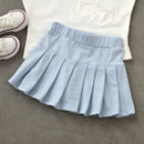 Kids Girls Korean Style Bow Design Denim Shorts and Skirts childrensterritory