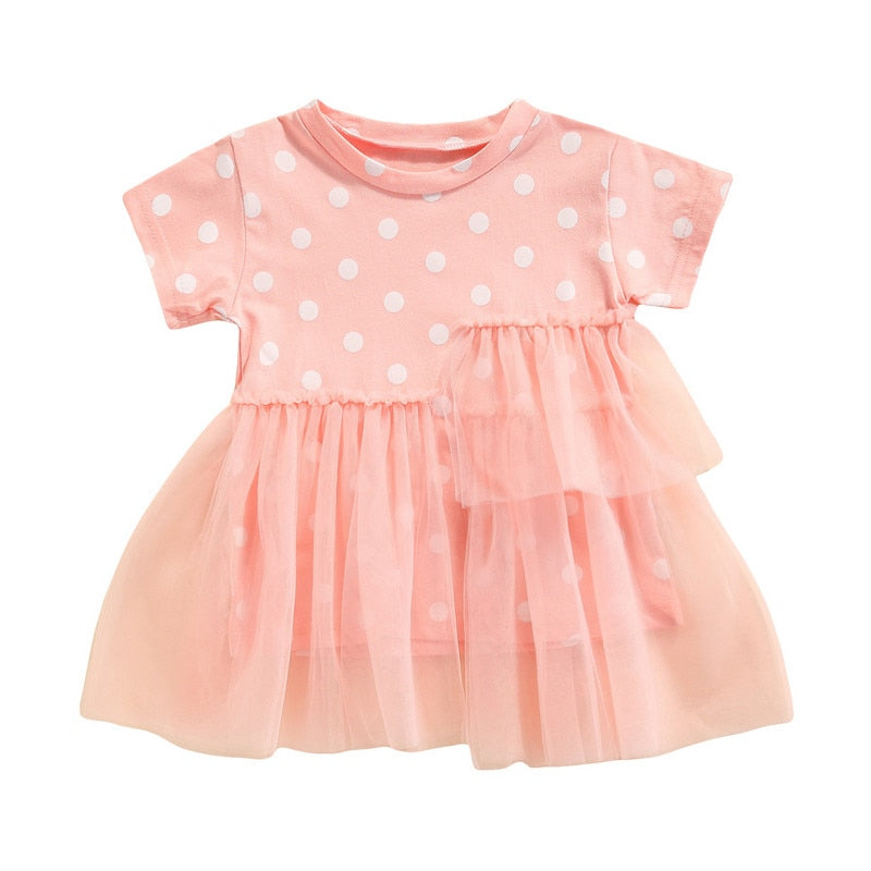 Little Girls Leopard Printed Ruffled Bowknot Party Dress childrensterritory