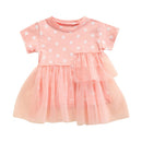 Little Girls Leopard Printed Ruffled Bowknot Party Dress childrensterritory