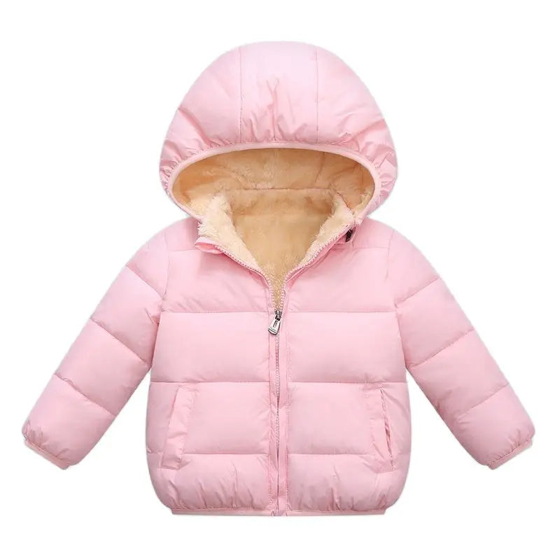 Baby/Kids Warm Plush Thicken Fur Hooded Jackets childrensterritory