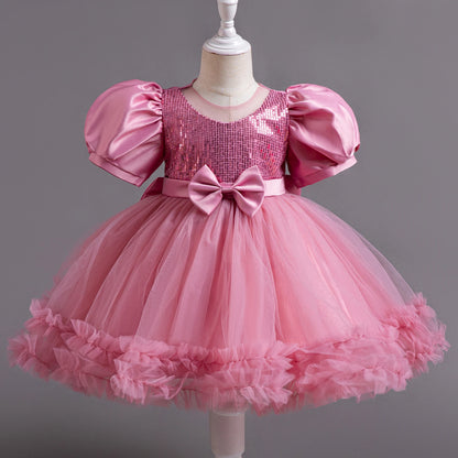 Baby Girl Sequin Unicorn Tutu Princess Dress for 1st Birthday