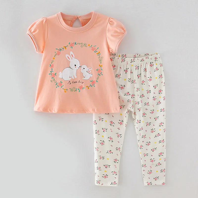 Half-Sleeves Casual Summer Outfits For Girls childrensterritory