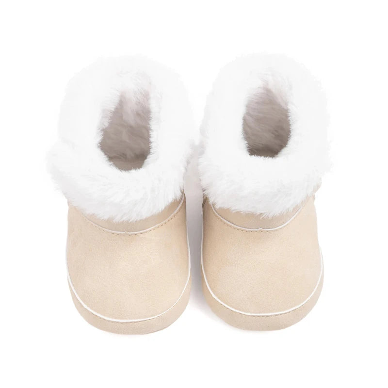 Baby Kids Fur Design Soft Casual Shoes