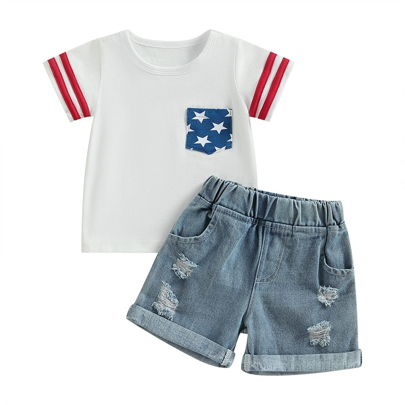 Toddler Unisex Independence Day Outfits childrensterritory