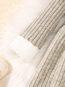 Girls’ Elegant Winter Dresses with Collar Design childrensterritory