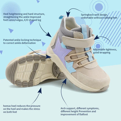 Kids Casual Winter Sneakers with Hard Heel and Arch Support childrensterritory