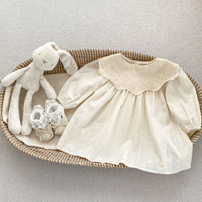 Flower Embroidery Baby Sisters Matching Outfits childrensterritory