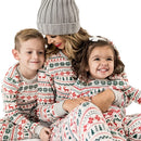 Elk and Tree Print Matching Winter Loungewear Pjs