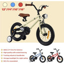 18-inch Kids Bicycle with Headlight & Training Wheels childrensterritory