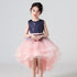 Gradient Sequin Kids Girls Fluffy Mesh Trailing Prom Dress childrensterritory