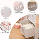 Kids Girls Wooden Pink Doll Bed with Storage and Hooks childrensterritory