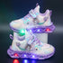 Kids Cartoon Mermaid Design Sports Shoes with Lights childrensterritory