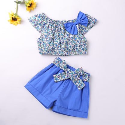 Kids Girls 2 Piece Trendy Summer Clothing Sets childrensterritory