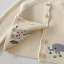 Round Neck Embroidery Design Sweater For Girls