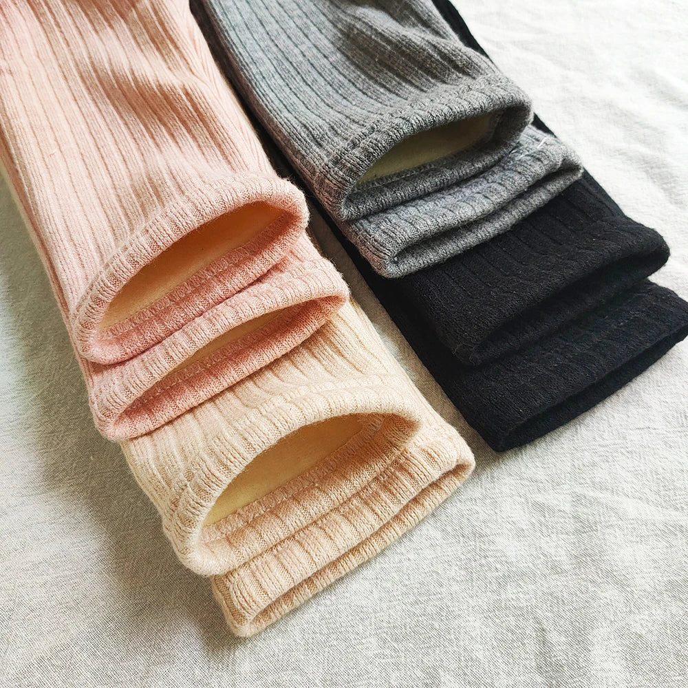 Korean Style Plus Velvet Warm Pants For Girls childrensterritory