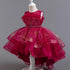 Flower Sequin Design Fluffy Princess Dresses For Girls childrensterritory