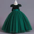 Sequin Bow Design Fluffy Formal Evening Party Dresses childrensterritory