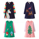 Kids Girls Long Sleeve Princess Embroidery Dresses for Winter childrensterritory
