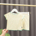 Printed 2pcs/set Toddler Girls Top and Pajama Set Home Wear childrensterritory