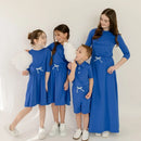 Solid Colour Summer Casual Family Matching Clothing Set