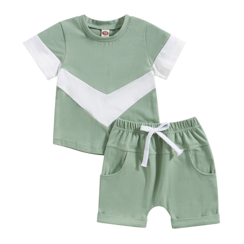 Baby Boys Short Sleeve Tops and Shorts Set for Summer childrensterritory