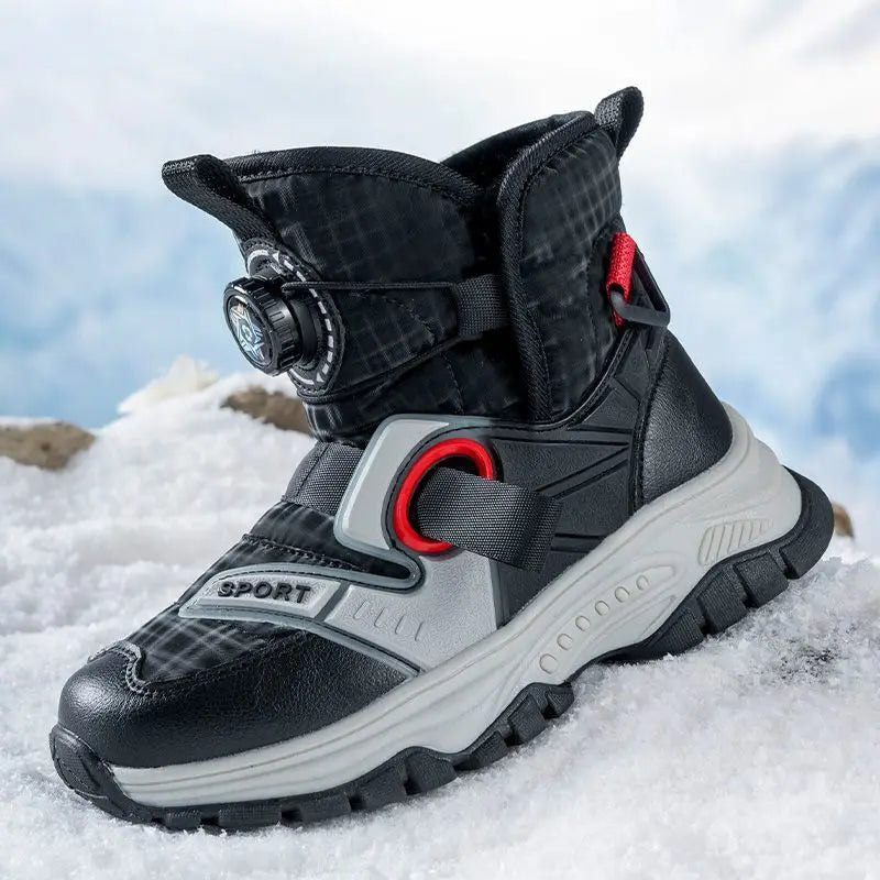 Boys Waterproof Antislip Thickened Ice Claws Boots childrensterritory