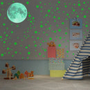 Luminous Colorful Moon Wall Stickers For Kids Bedroom childrensterritory