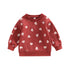 Baby Boys Heart Print Crew Neck Warm Sweatshirt childrensterritory