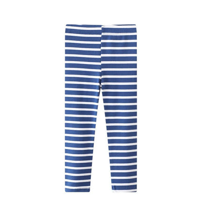 Kids Girls Colorful Striped Pencil Leggings Trousers
